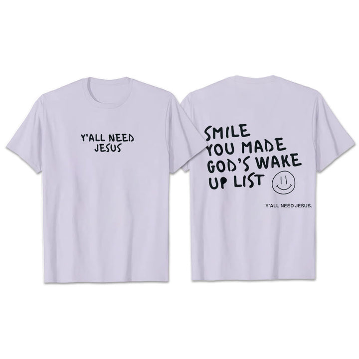 Maglietta "SMILE" di Christianartworkshop - Viola - 2XL - image 7