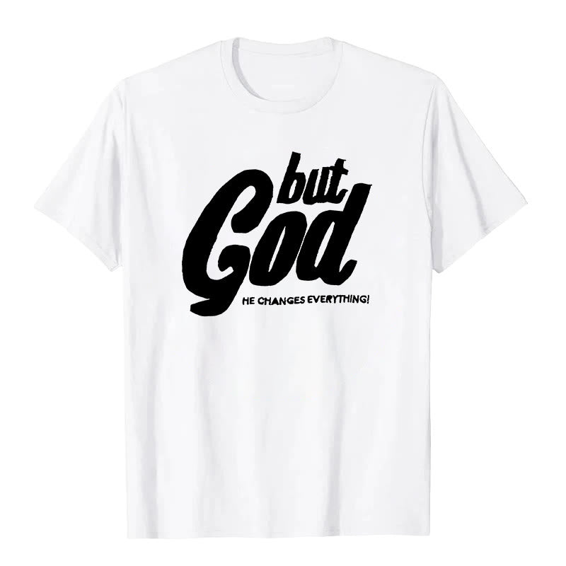 Maglietta a maniche corte premium "But God" Christianartworkshop - Bianco - 2XL - image 5