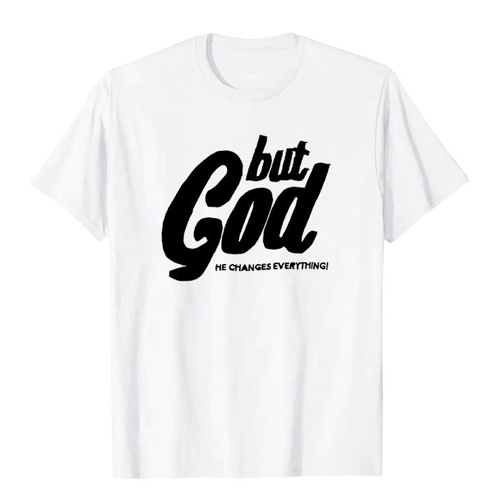 Maglietta a maniche corte premium "But God" Christianartworkshop - Bianco - 2XL - image 5