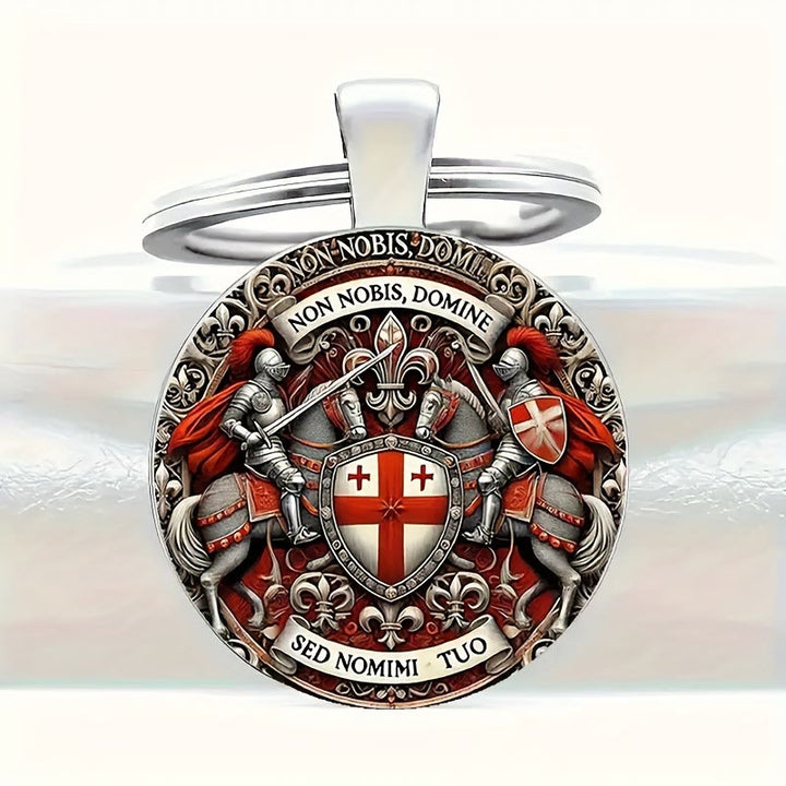 Christianartworkshop Portachiavi dei Cavalieri Templari, compagno spirituale: simbolo di grazia cavalleresca pieno di fede - image 3