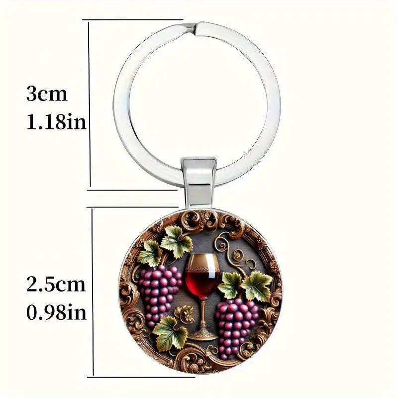 Christianartworkshop Portachiavi artistico con vino d'uva e sacramento: Reliquia narrativa della grazia sacramentale - image 5