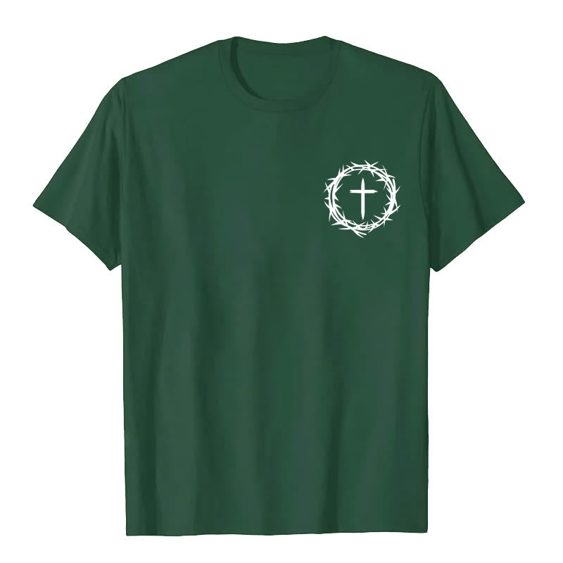 Christianartworkshop Molte cose possono succedere in 3 giorni - Maglietta unisex con corona di spine e croce - image 1