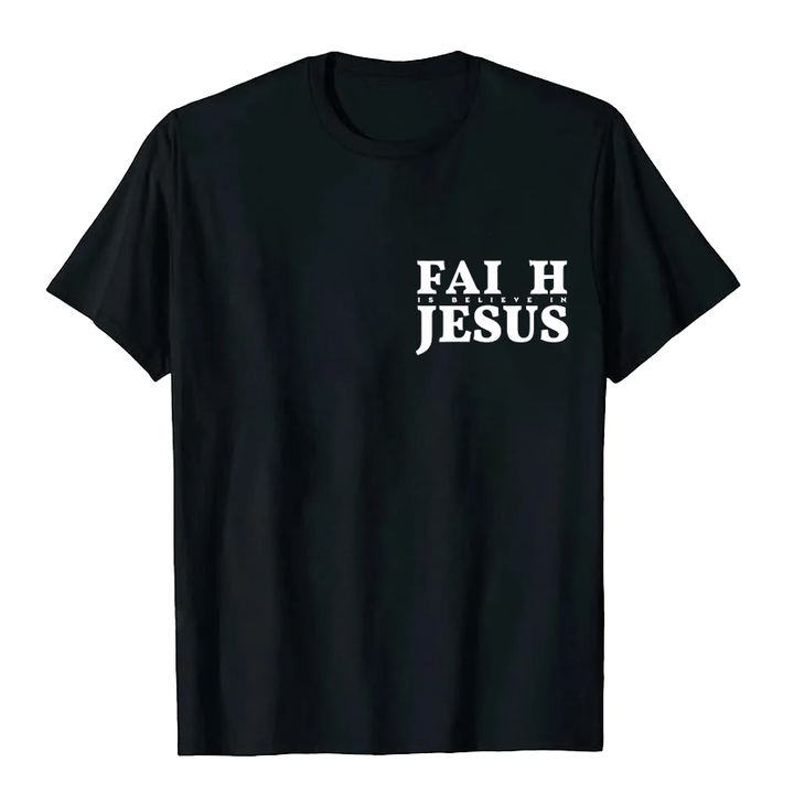 Christianartworkshop La fede è credere in Gesù con Matteo 6:6 T-shirt unisex - image 1