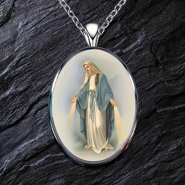 Christianartworkshop Collana con ciondolo e medaglia miracolosa della Vergine Maria benedetta - Beata Madre Maria - image 0