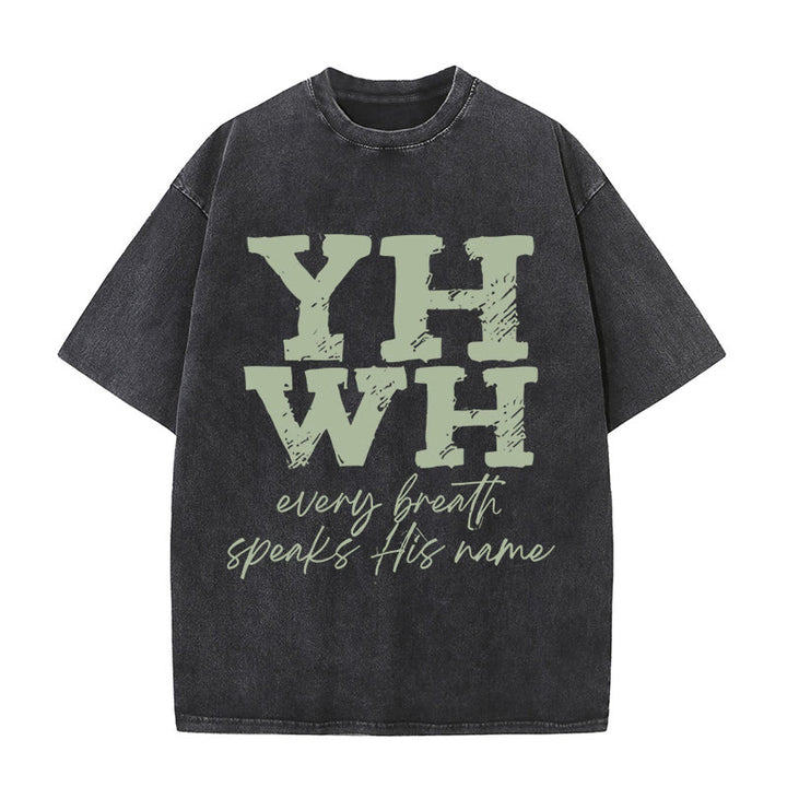 Christianartworkshop Ogni respiro pronuncia il suo nome T-shirt unisex lavata - image 14