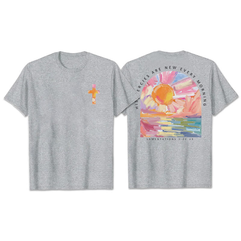 Christianartworkshop Le sue misericordie si rinnovano ogni mattina T-shirt - Grigio - 2XL - image 27