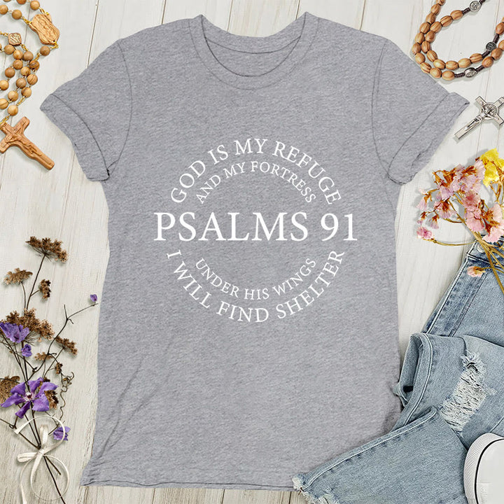 Christianartworkshop Salmi 91 Tee - Maglietta da donna ispiratrice - Grigio - 4XL - image 6