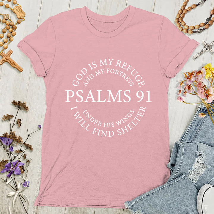 Christianartworkshop Salmi 91 Tee - Maglietta da donna ispiratrice - Rosa chiaro - 4XL - image 7