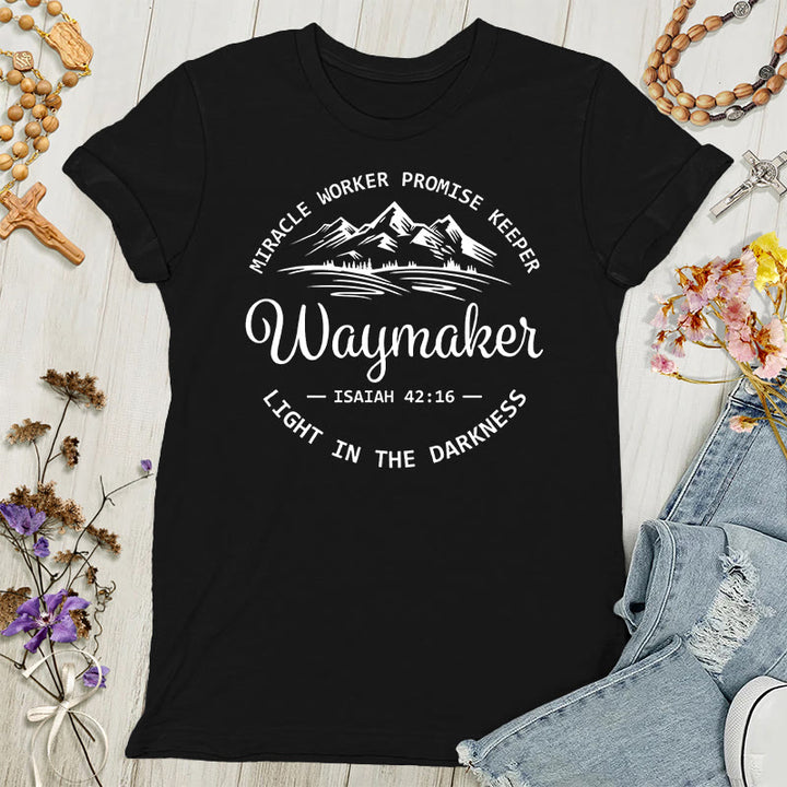 Christianartworkshop Waymaker Maglietta ispiratrice da donna - Nero - 4XL - image 8