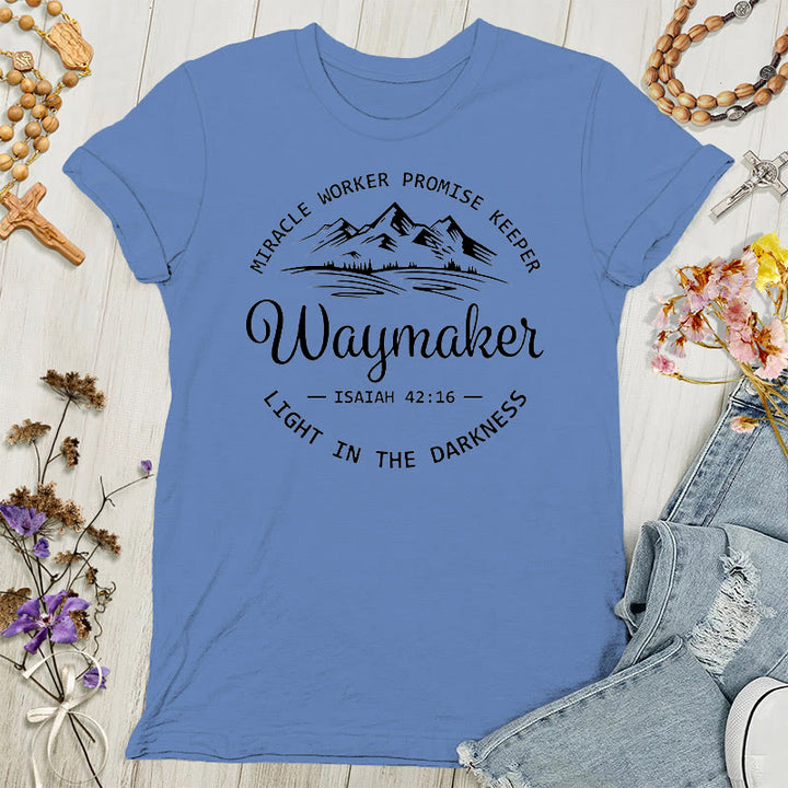 Christianartworkshop Waymaker Maglietta ispiratrice da donna - Blu - 4XL - image 3
