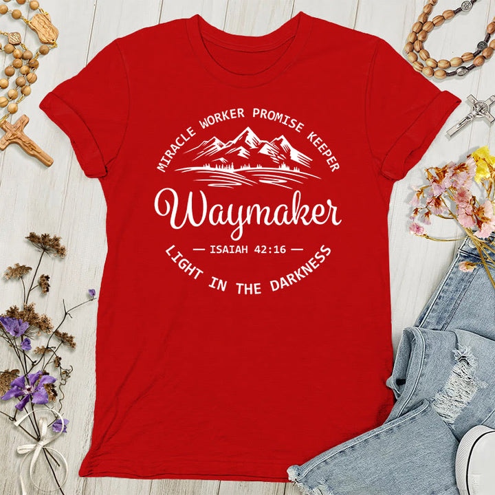 Christianartworkshop Waymaker Maglietta ispiratrice da donna - Rosso - 4XL - image 1