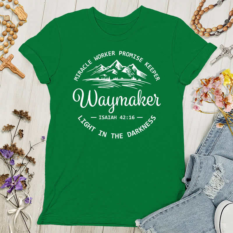 Christianartworkshop Waymaker Maglietta ispiratrice da donna - Verde - 4XL - image 5