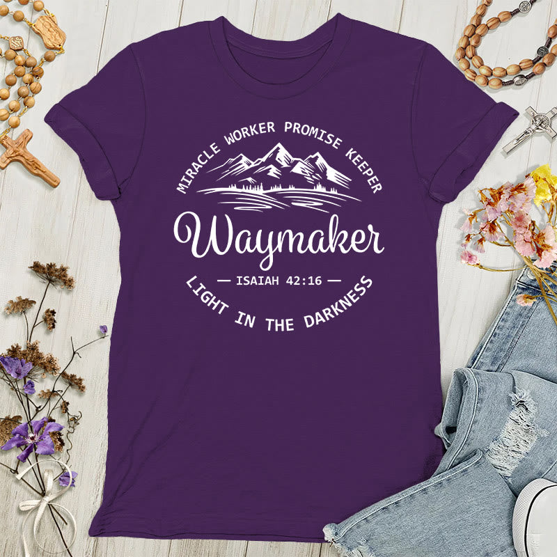 Christianartworkshop Waymaker Maglietta ispiratrice da donna - Viola - 4XL - image 4