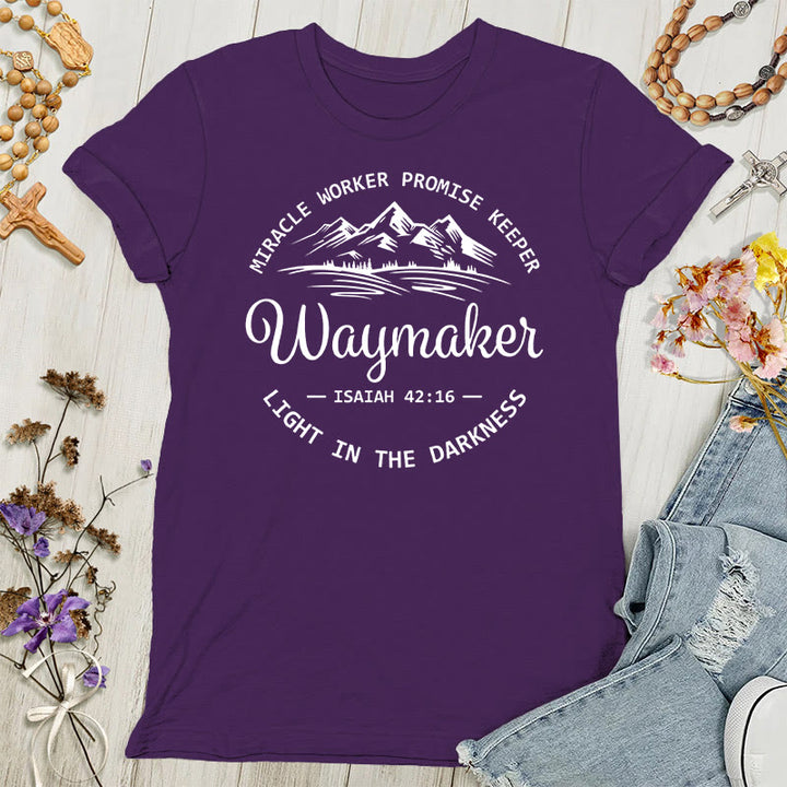 Christianartworkshop Waymaker Maglietta ispiratrice da donna - Viola - 4XL - image 4