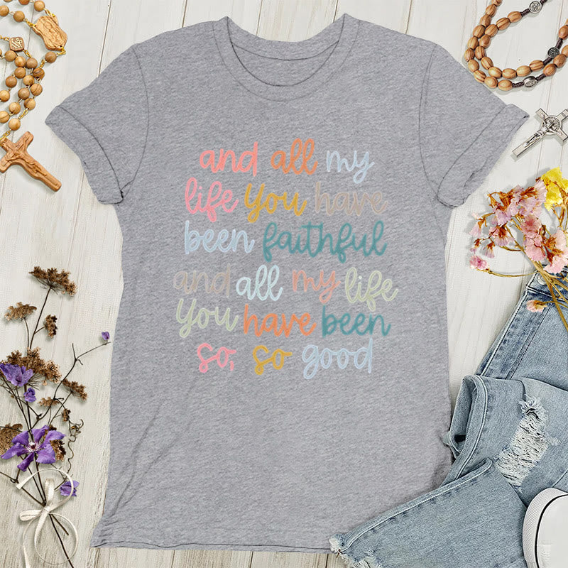 Christianartworkshop Faith's Glow: Maglietta da donna con messaggio vibrante - Grigio - 4XL - image 8