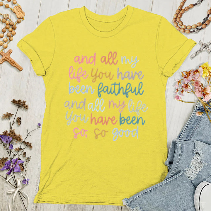 Christianartworkshop Faith's Glow: Maglietta da donna con messaggio vibrante - Giallo - 4XL - image 2