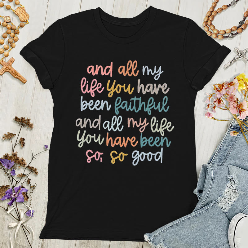 Christianartworkshop Faith's Glow: Maglietta da donna con messaggio vibrante - Nero - 4XL - image 0