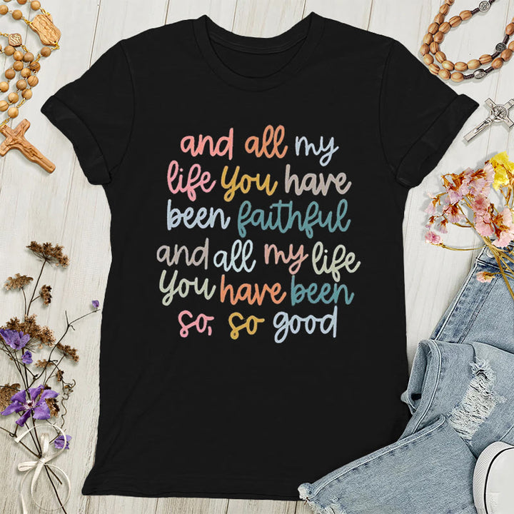 Christianartworkshop Faith's Glow: Maglietta da donna con messaggio vibrante - Nero - 4XL - image 0