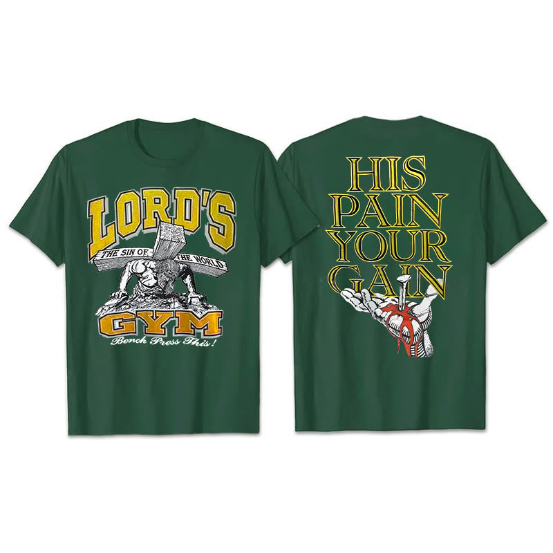 Christianartworkshop Il suo dolore La tua maglietta Gai - Verde scuro - 2XL - image 13