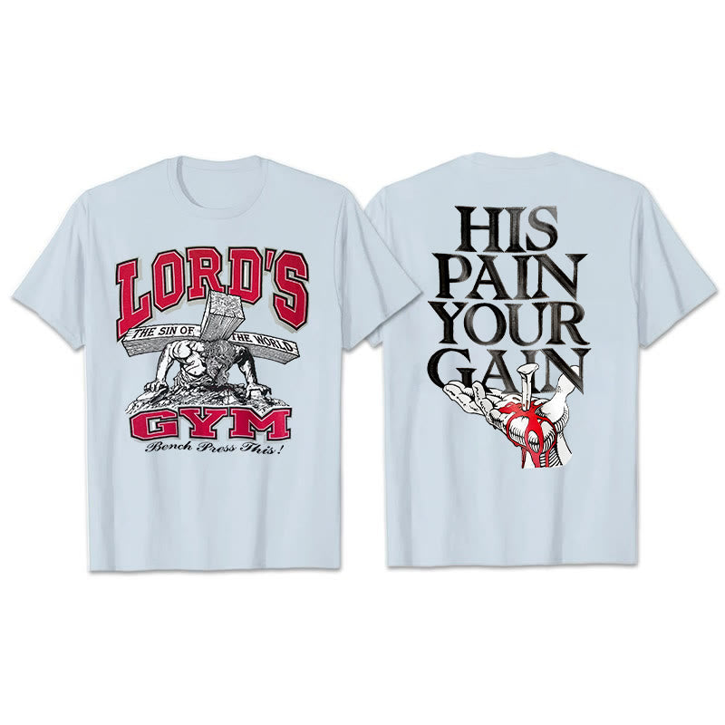 Christianartworkshop Il suo dolore La tua maglietta Gai - Blu - 2XL - image 10