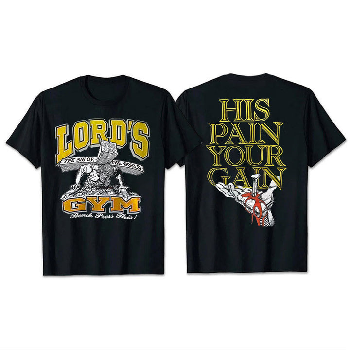 Christianartworkshop Il suo dolore La tua maglietta Gai - Nero - 2XL - image 7