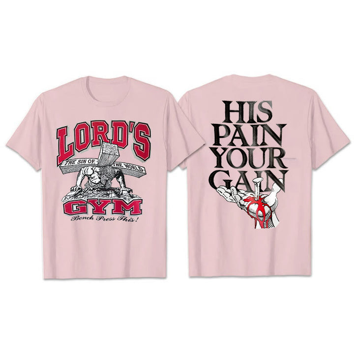 Christianartworkshop Il suo dolore La tua maglietta Gai - Rosa - 2XL - image 9