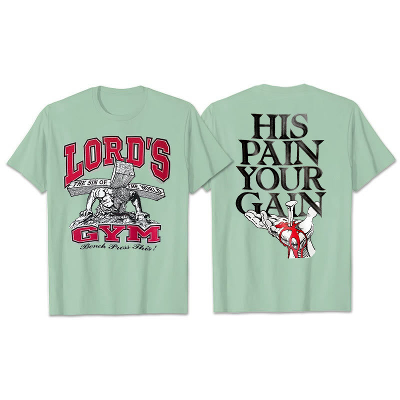 Christianartworkshop Il suo dolore La tua maglietta Gai - Verde chiaro - 2XL - image 12