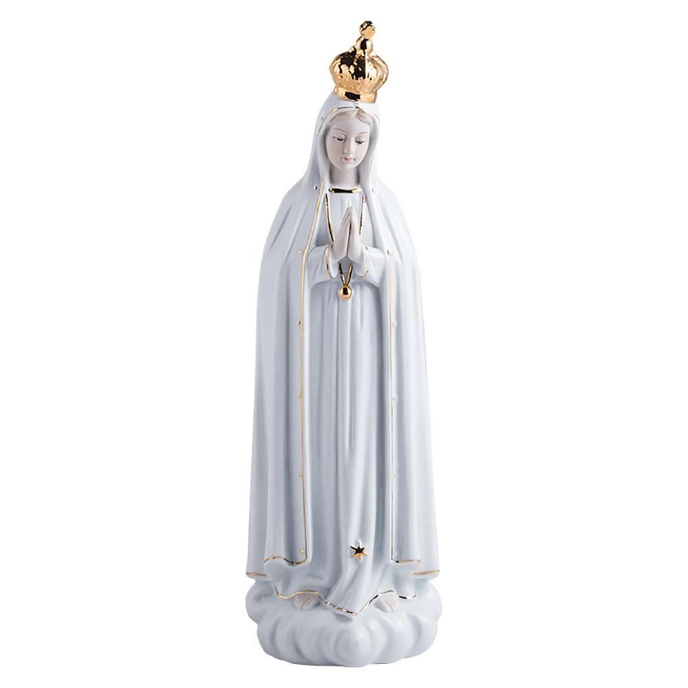 Christianartworkshop Statua classica della Madonna di Fatima, ornamento sacro per la casa, per angoli di preghiera - image 6