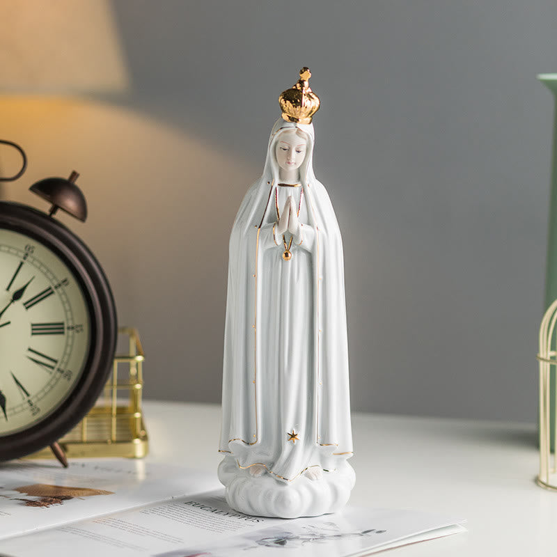 Christianartworkshop Statua classica della Madonna di Fatima, ornamento sacro per la casa, per angoli di preghiera  - Nostra Signora - image 0