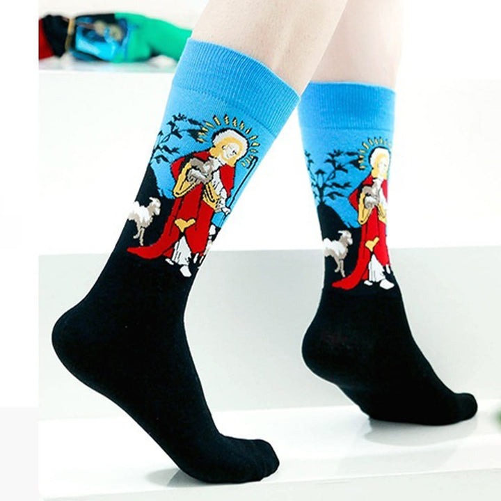 Calzini unisex con motivo Spiritual Good Shepherd Christianartworkshop : cammina ogni giorno nella guida divina - Taglia unica (EU 36-46 / US 4-13) - 10 paia - image 0