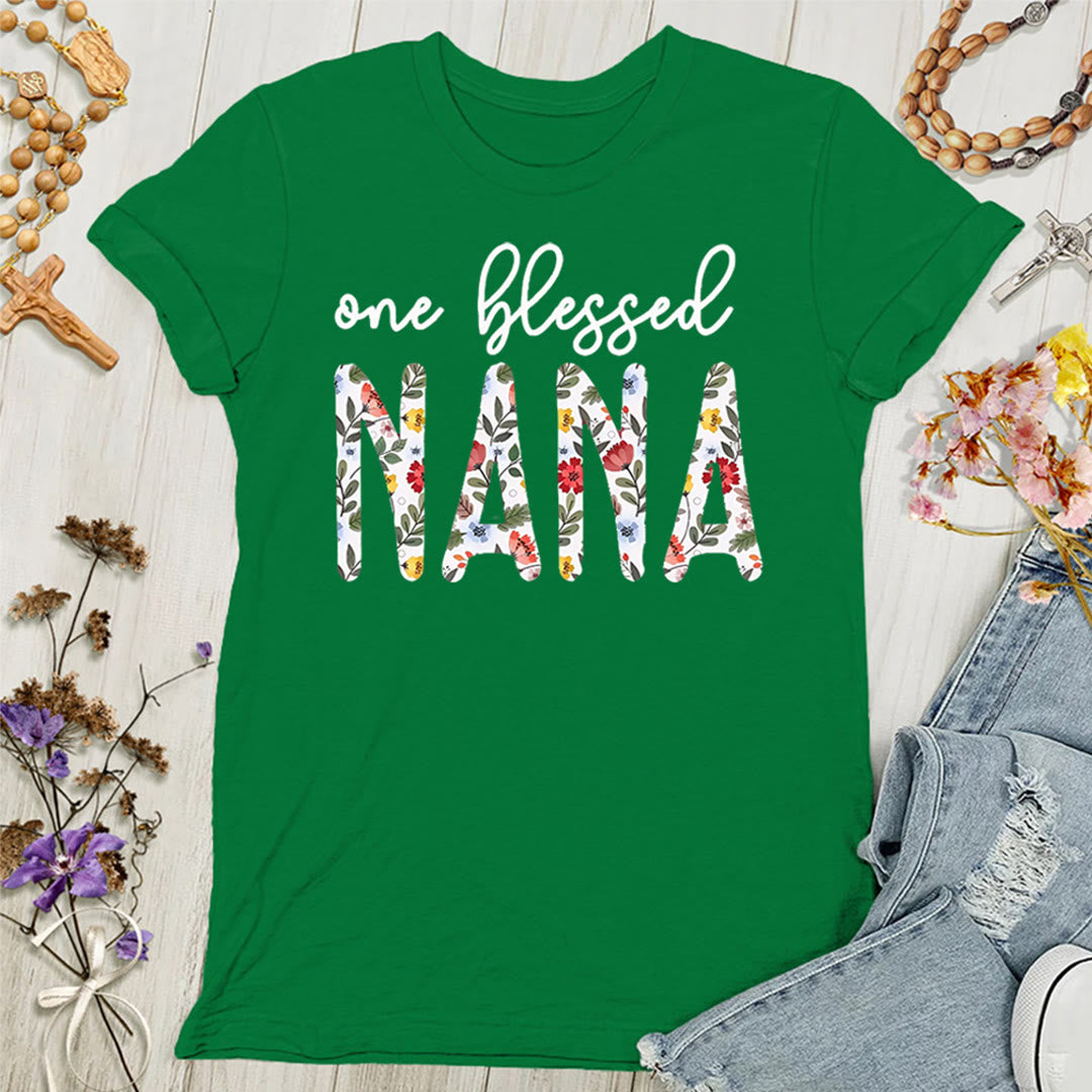 Maglietta da donna "One Blessed Nana" Christianartworkshop - Verde - 4XL - image 7
