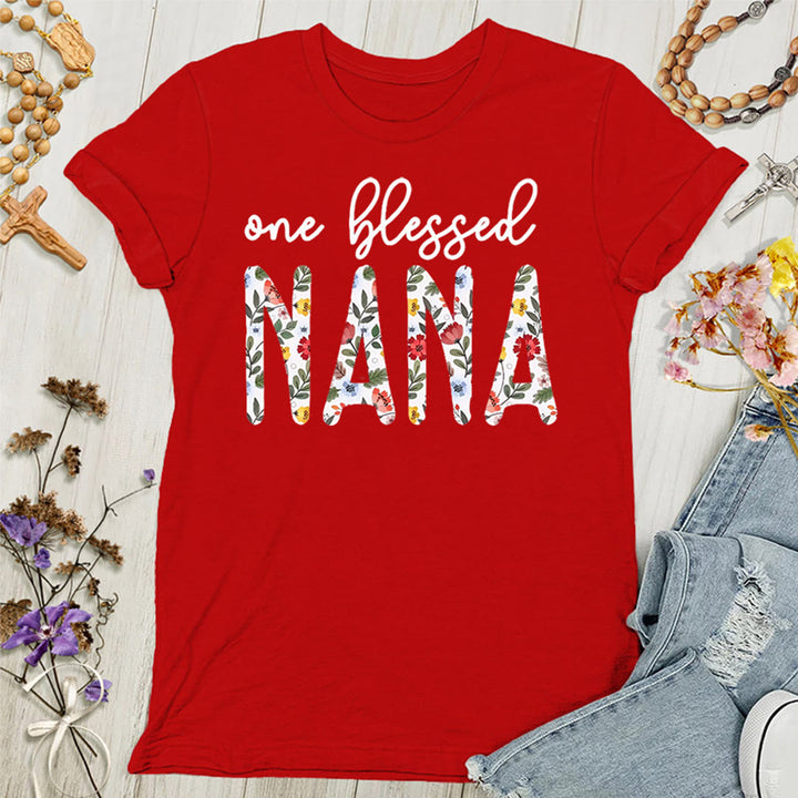 Maglietta da donna "One Blessed Nana" Christianartworkshop - Rosso - 4XL - image 6