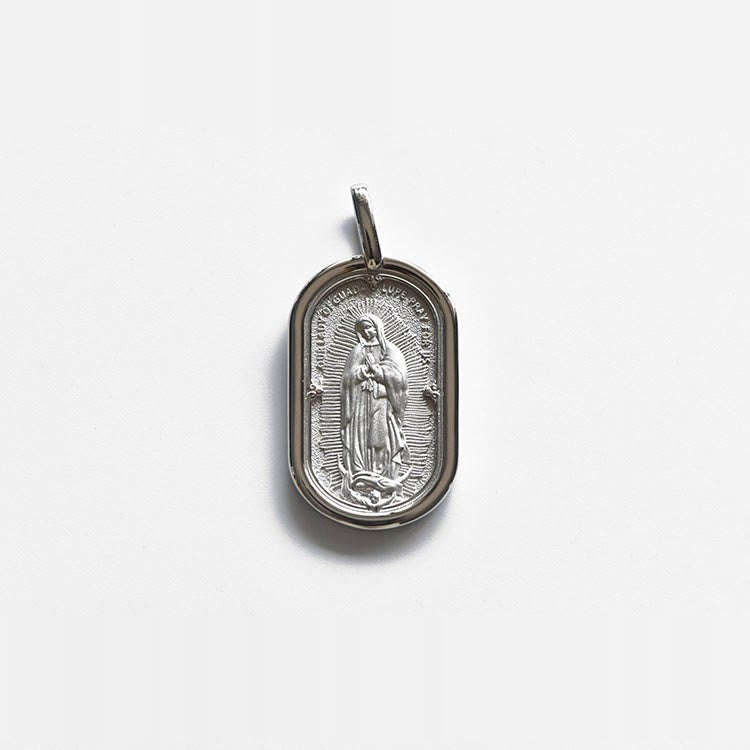 Christianartworkshop Collana con ciondolo elegante della Madonna di Guadalupe in argento sterling 925 - image 5