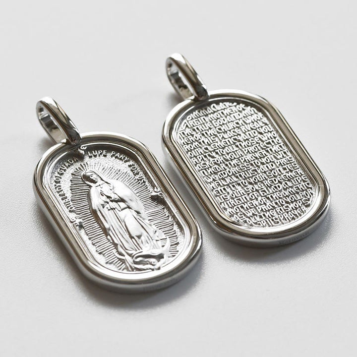 Christianartworkshop Collana con ciondolo elegante della Madonna di Guadalupe in argento sterling 925 - image 2