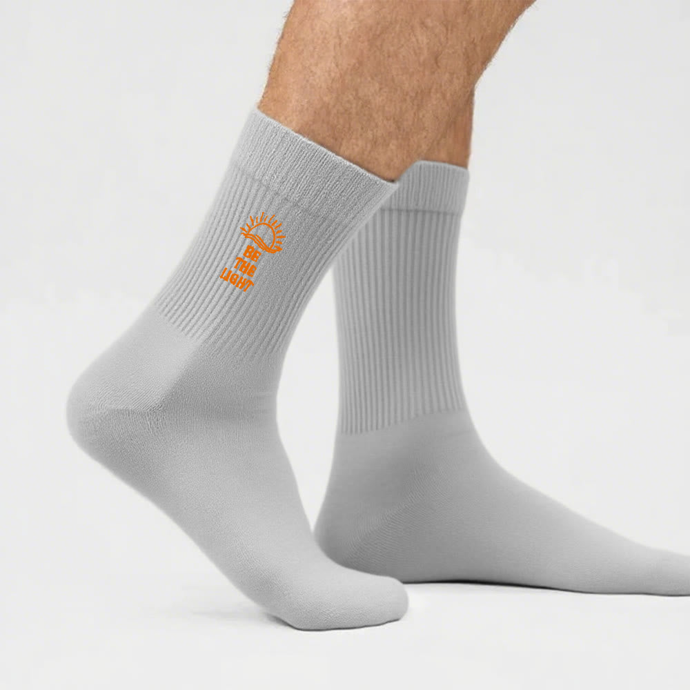 Christianartworkshop Sii la luce con i calzini Glimmering Sea Horizon: risplendi con lo spirito - Grigio - Uomini (EU 40-44/US 7.5-11) - image 10