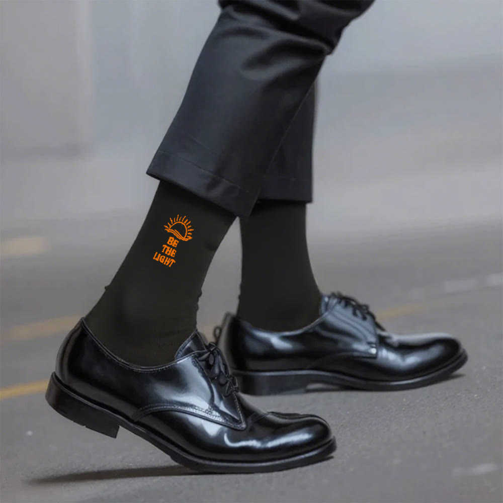 Christianartworkshop Sii la luce con i calzini Glimmering Sea Horizon: risplendi con lo spirito - Nero - Uomini (EU 40-44/US 7.5-11) - image 4