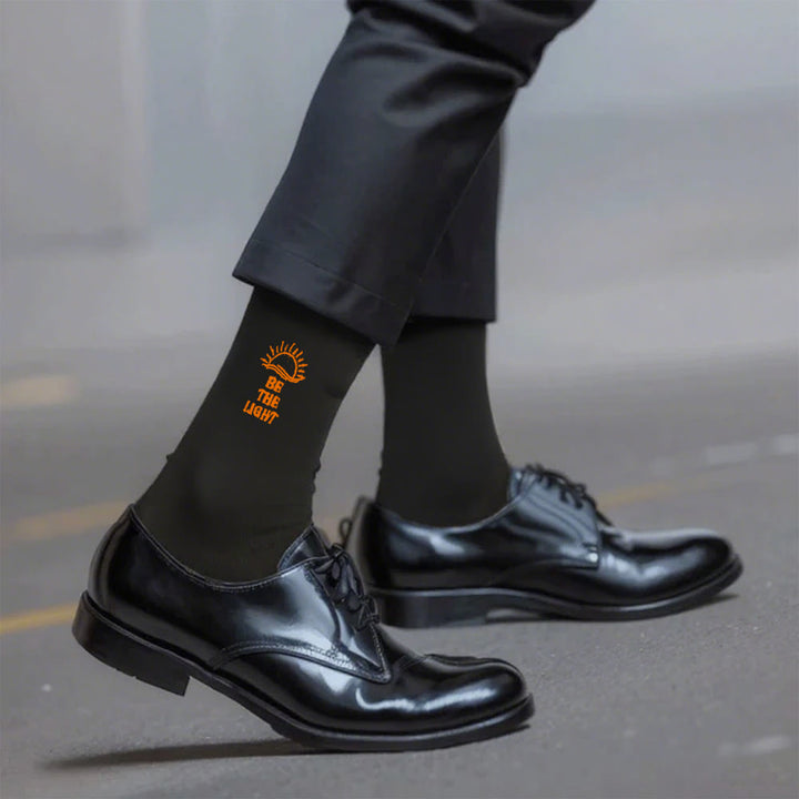 Christianartworkshop Sii la luce con i calzini Glimmering Sea Horizon: risplendi con lo spirito - Nero - Uomini (EU 40-44/US 7.5-11) - image 4