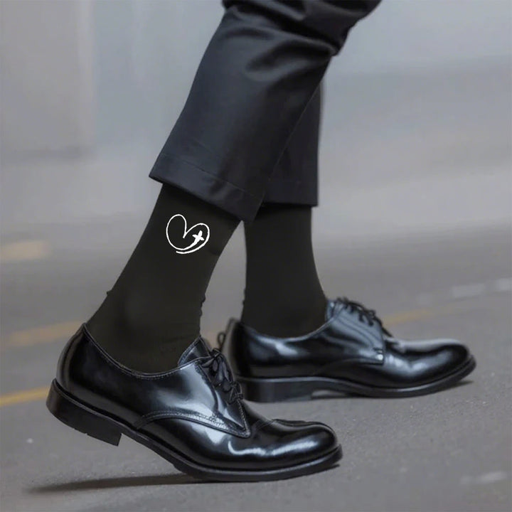 Calzini con cuore e croce ispirati alla fede Christianartworkshop : un dolce promemoria dell'amore di Dio - Nero - Donne (EU 36-39/US 8.5-9) - image 4