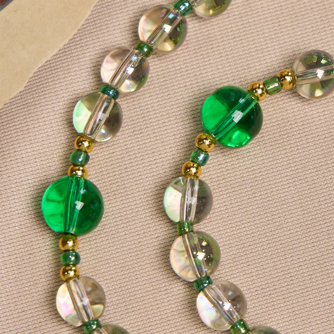 Christianartworkshop Elegante rosario bianco e verde trasparente con la Madonna di Guadalupe - image 9