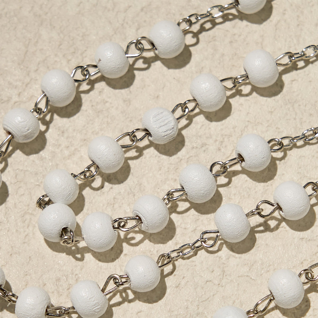 Christianartworkshop Rosario divino in legno rosso e bianco con custodia per la benedizione di Papa Francesco - image 11