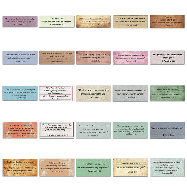 Christianartworkshop - Biglietti tascabili con versetti della Bibbia d'epoca per devozione personale o come regalo - image 7