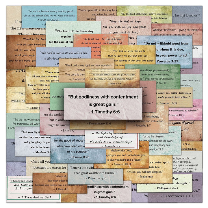 Christianartworkshop - Biglietti tascabili con versetti della Bibbia d'epoca per devozione personale o come regalo - image 4