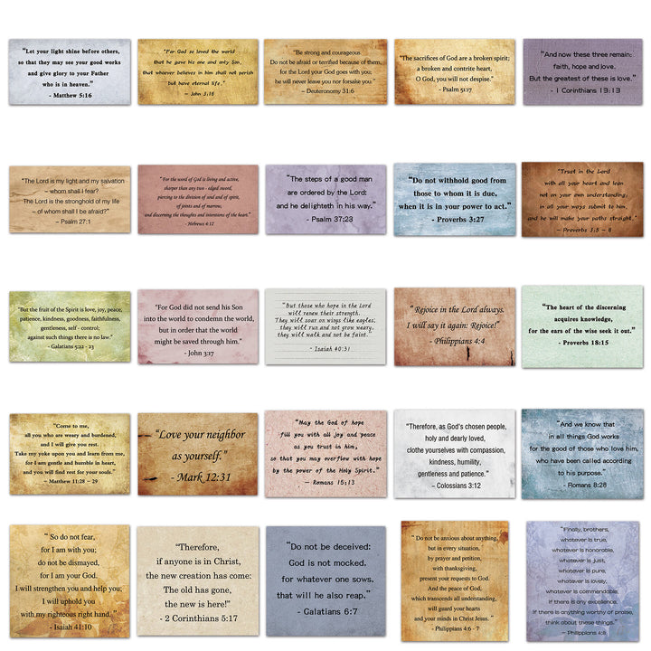 Christianartworkshop - Biglietti tascabili con versetti della Bibbia d'epoca per devozione personale o come regalo - image 6