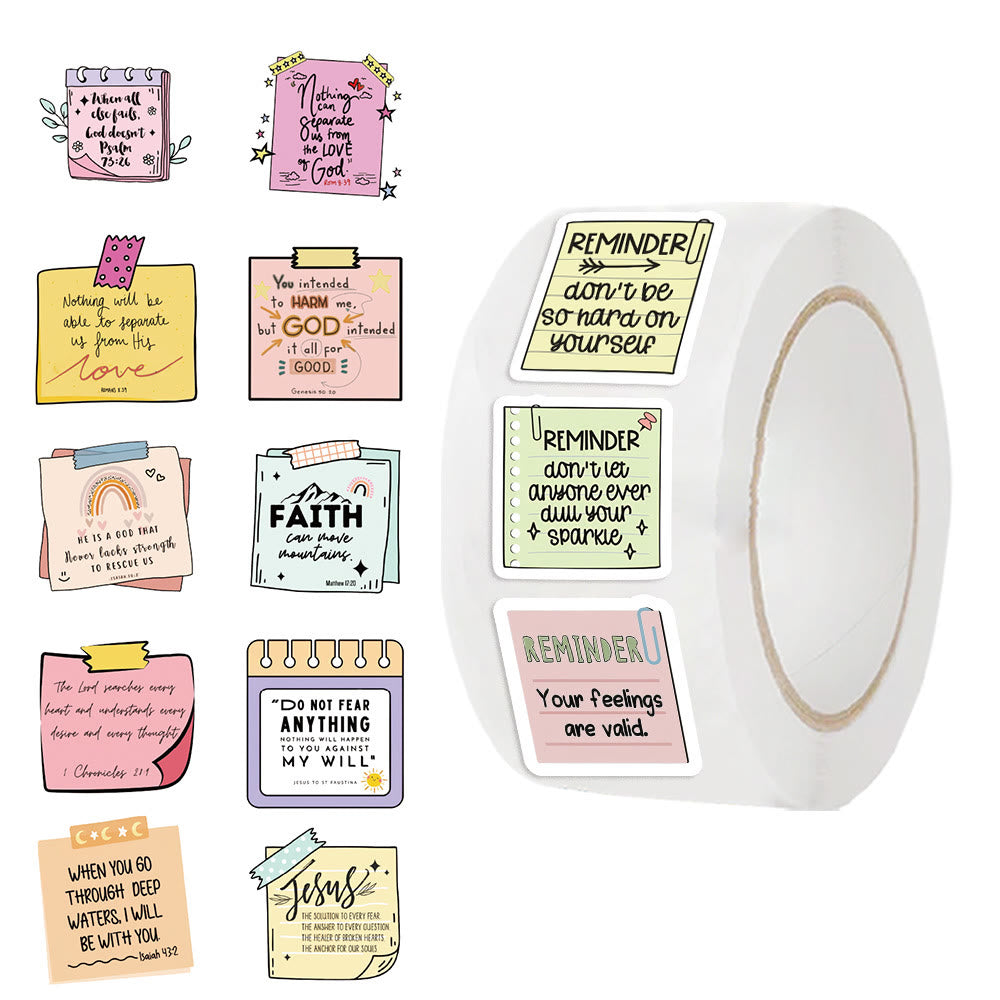 Christianartworkshop Rotolo di adesivi per note bibliche edificanti: benedizioni quotidiane per diari e regali - image 3