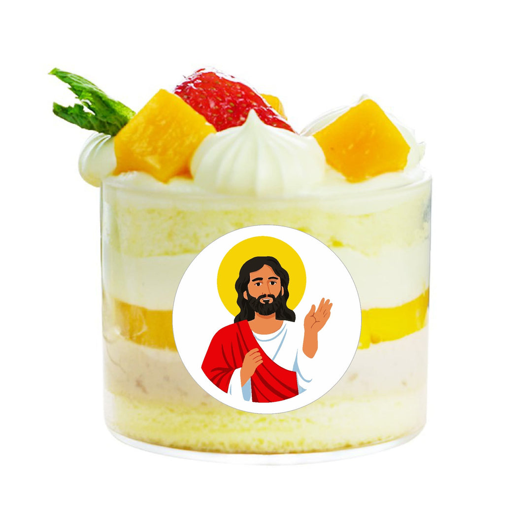 Christianartworkshop Adesivi rotondi "Gesù ti ama": 12 stili fedeli per condividere l'amore di Dio - image 4