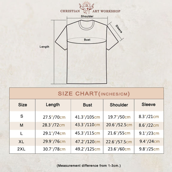 Christianartworkshop Fede Speranza Amore Cuore Cristiano Design T-shirt unisex per credenti - image 3