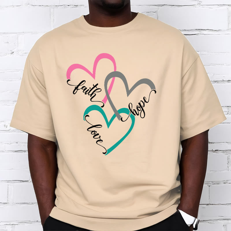 Christianartworkshop Fede Speranza Amore Cuore Cristiano Design T-shirt unisex per credenti - image 10