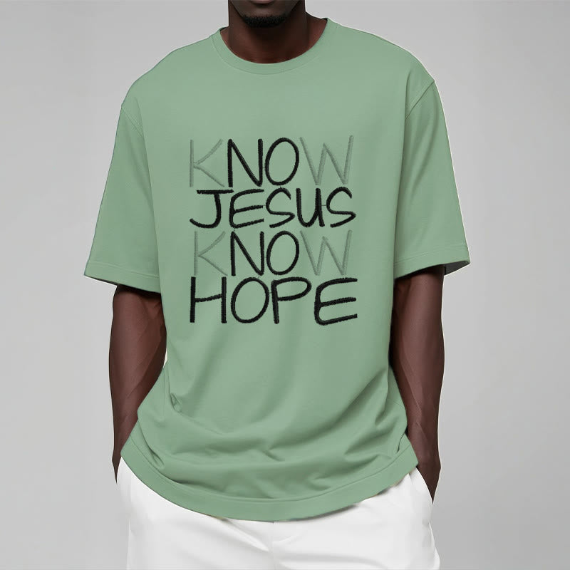 Christianartworkshop Conosci Gesù Conosci la speranza Dichiarazione di fede T-shirt unisex - image 14