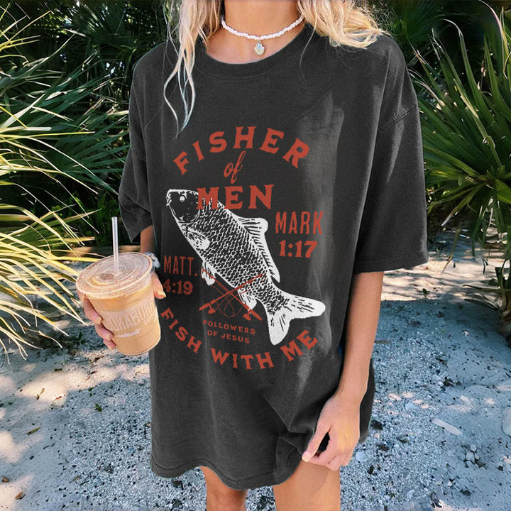 Christianartworkshop Seguaci di Gesù Pescatore di Uomini T-shirt unisex lavata - image 2