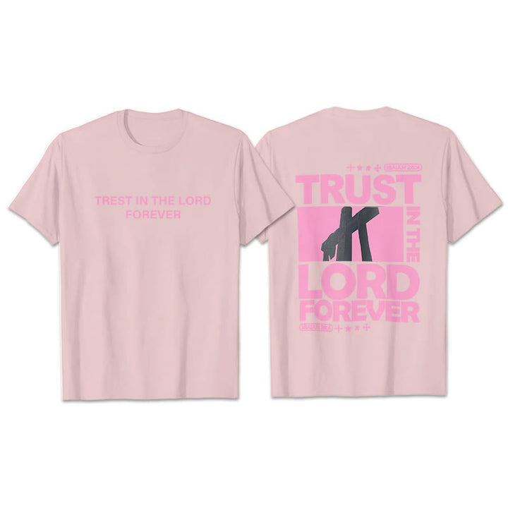 Christianartworkshop Confida nel Signore per sempre T-shirt - Rosa - 2XL - image 15